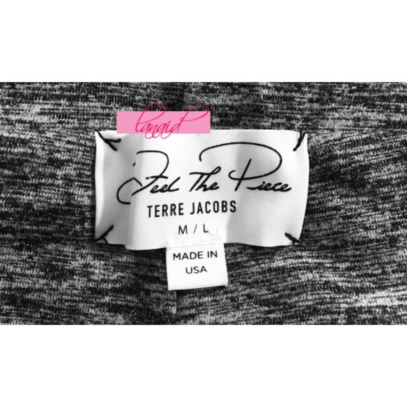 Feel The Piece Zarina Leggings Skinny Zippers Zip Stretchy Heathered Edgy Pants - Picture 6 of 7